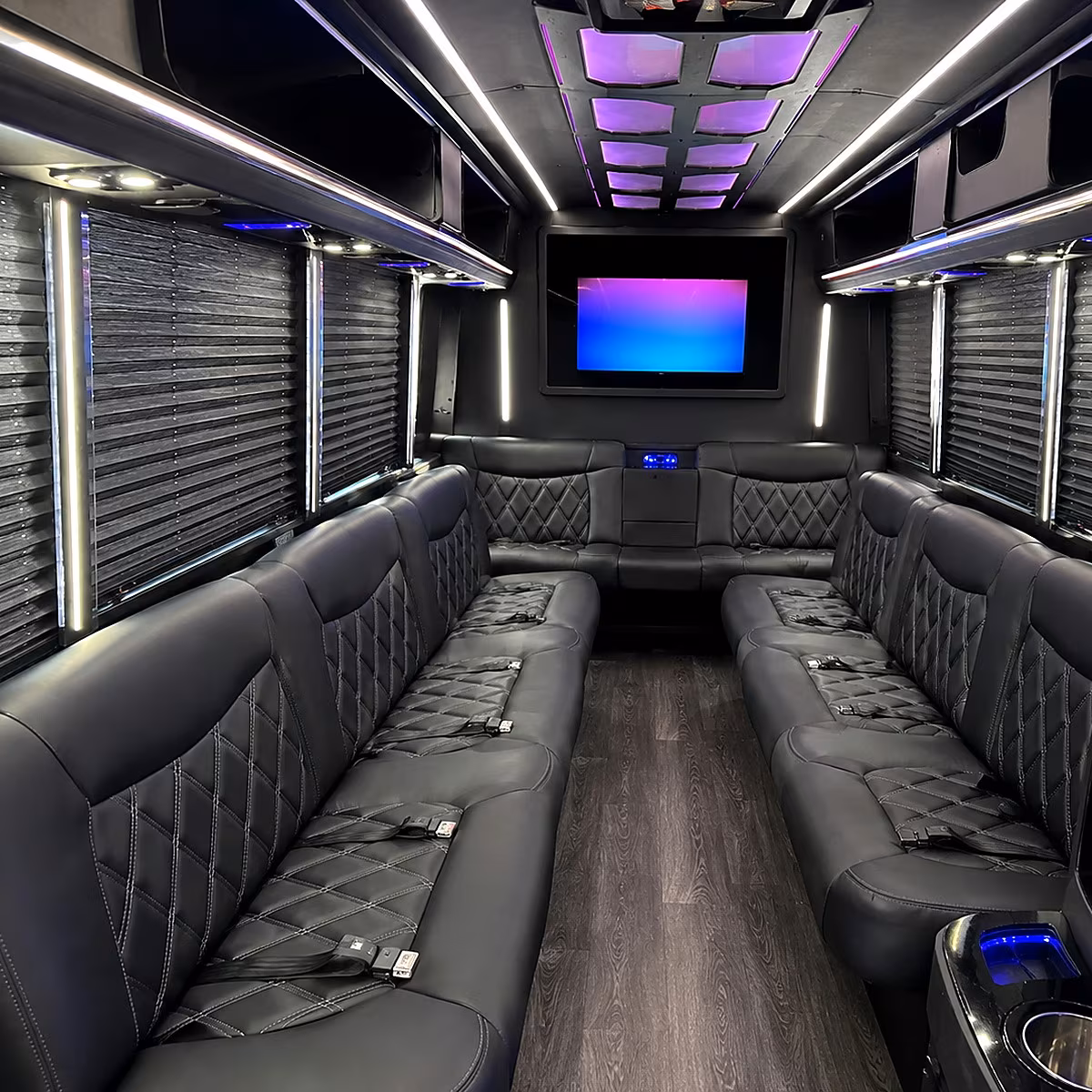 party buses that make the ride part of the celebration in gainesville