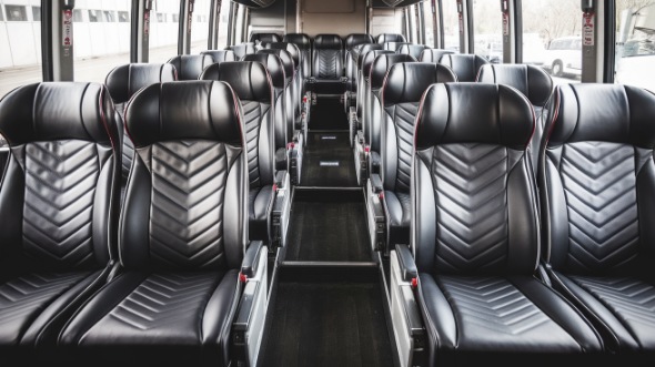 55 passenger charter bus inside apopka