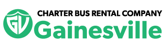 charter bus rental company gainesville logo