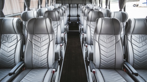 gainesville 54 passenger charter bus interior