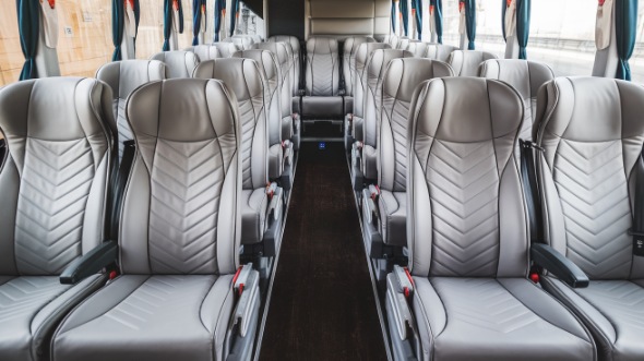 gainesville 55 passenger charter bus interior