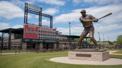 jackie robinson ballpark and statue