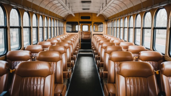 school bus rental interior daytona beach